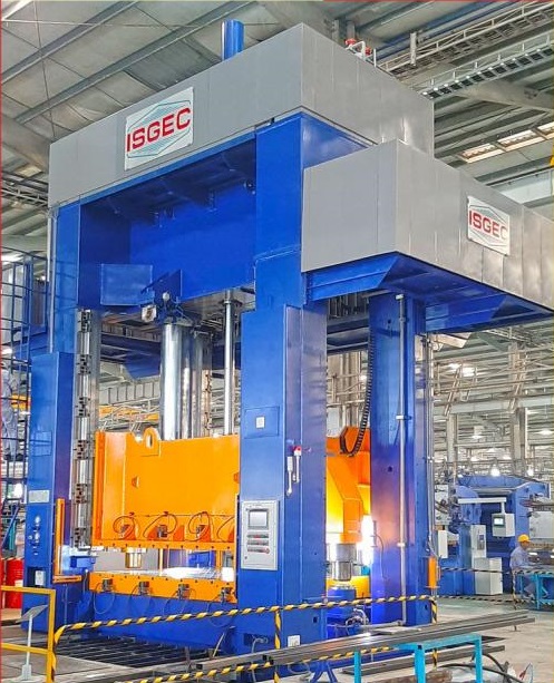 isgec 1000ton hydraulic press.