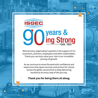 isgec 90 years about us